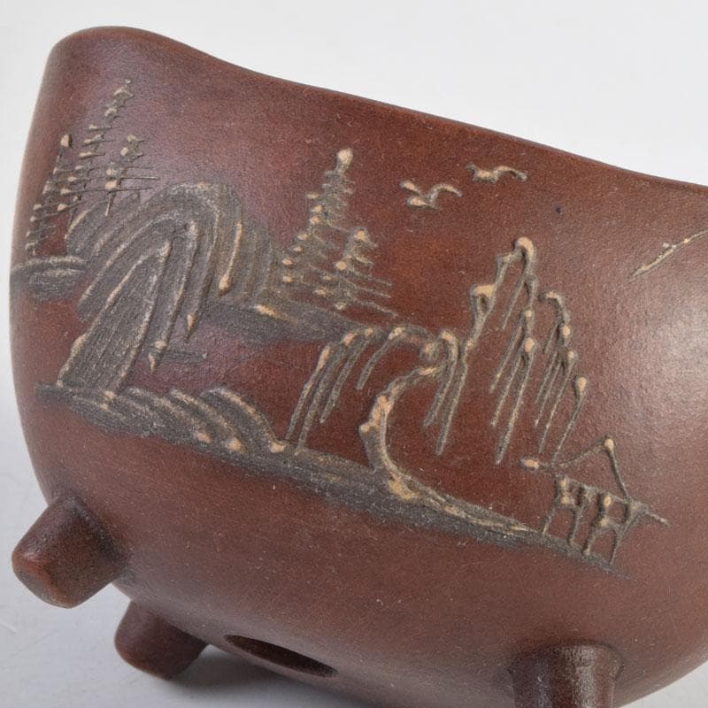 中国 鎧画軒 朱泥 漢詩山水文 鉢 4点まとめて V 8948 - メルカリ