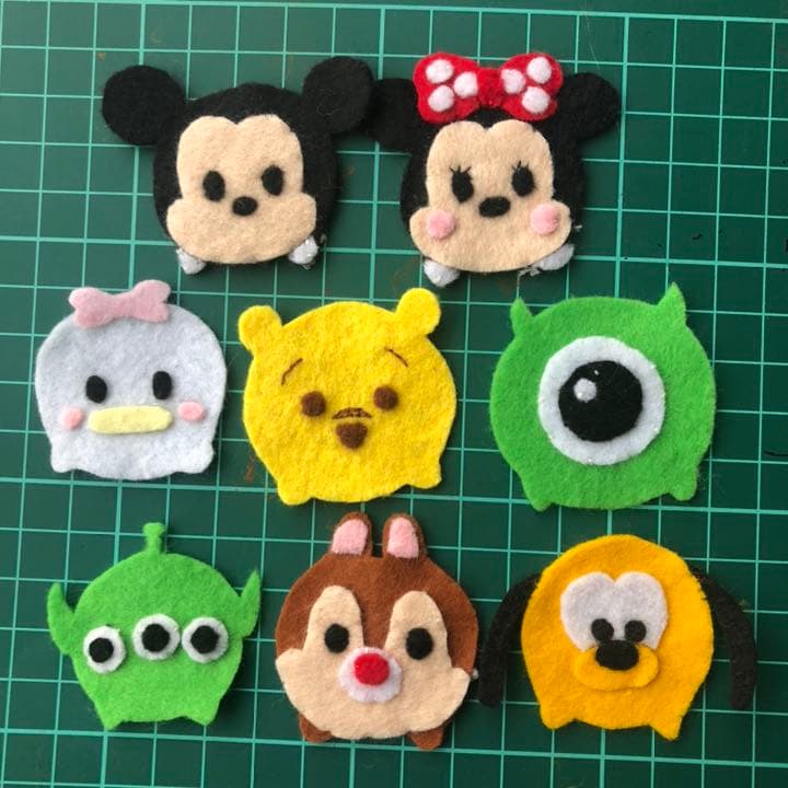 フェルト ワッペン ハンドメイド ディズニー - メルカリ