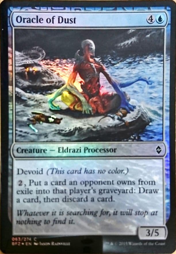 Foil MTG unstable 塵の予言者 FOIL)(プロモスタンプ)塵の活用者、オスカー/Oskar, Rubbish Reclaimer