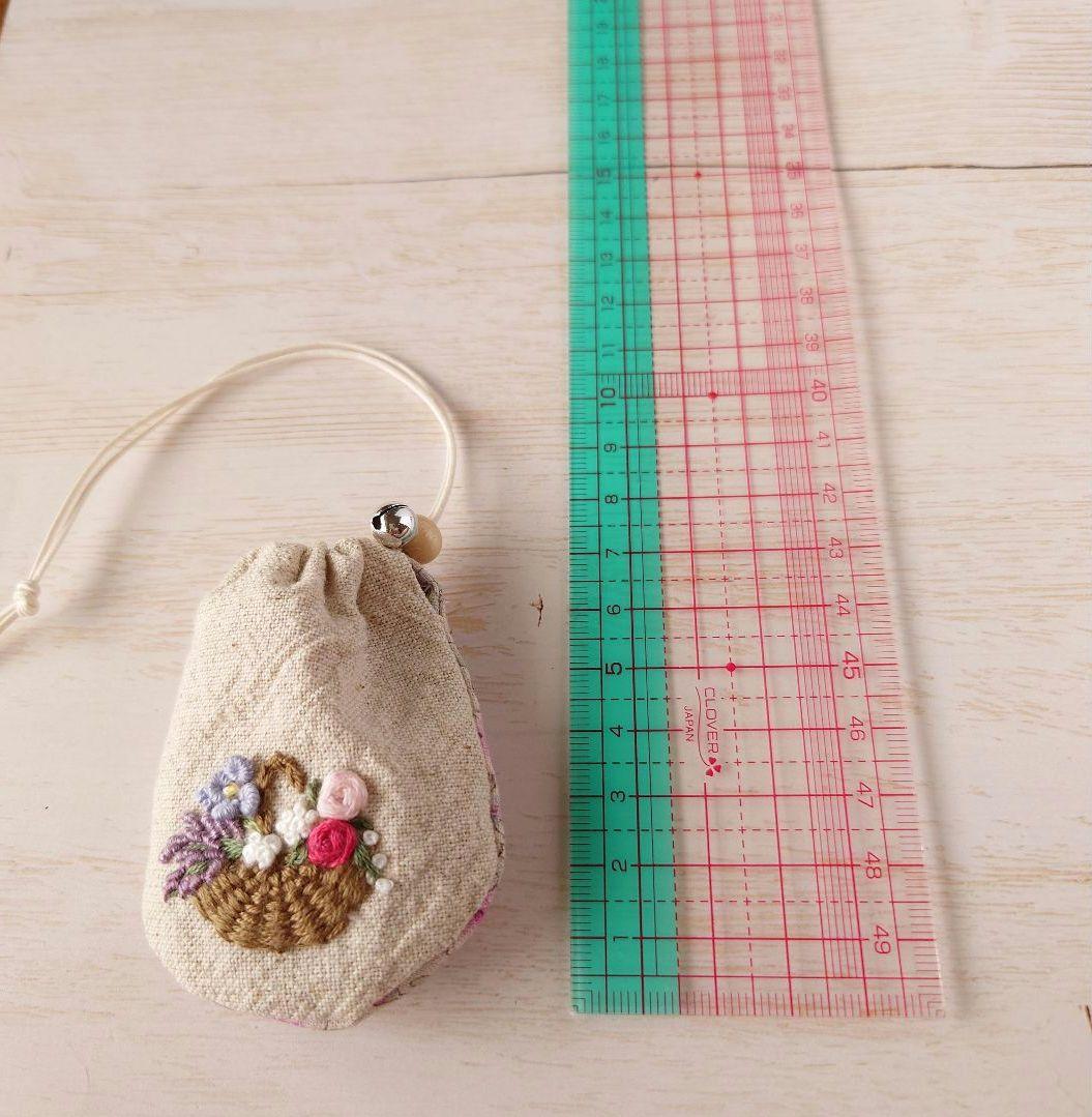 ちっちゃなりんりんお守りサシェ /巾着サシェ【フラワーバスケット