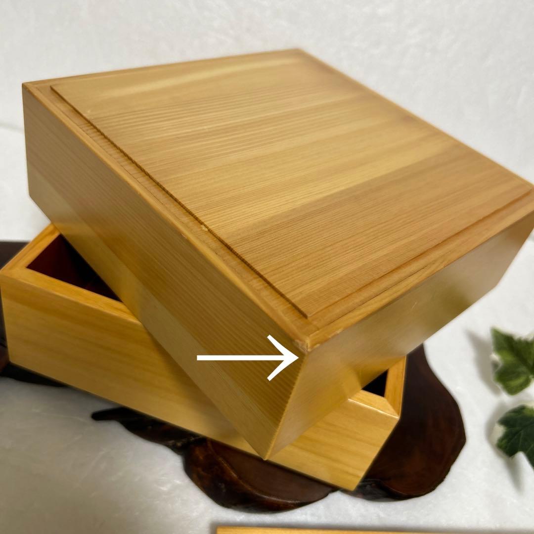 未使用 銘木木曽ひのき 檜 天然木 二段重箱 お正月 趣味の工芸 - メルカリ