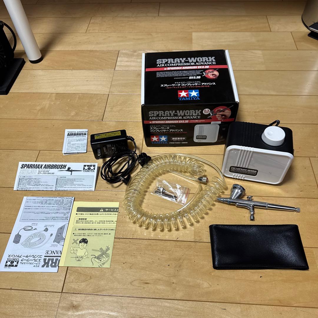 【Evo.1】タミヤ スプレーワーク コンプレッサー アドバンス コンパクトなコンプレッサー「タミヤ スプレーワーク コンプレッサー