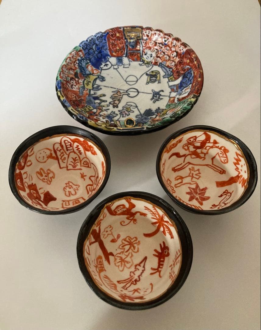 有賀正季　皿(1枚)と小鉢？(3点) 吉祥豆皿3点 - 有田焼窯元 皓洋窯 公式ホームページ