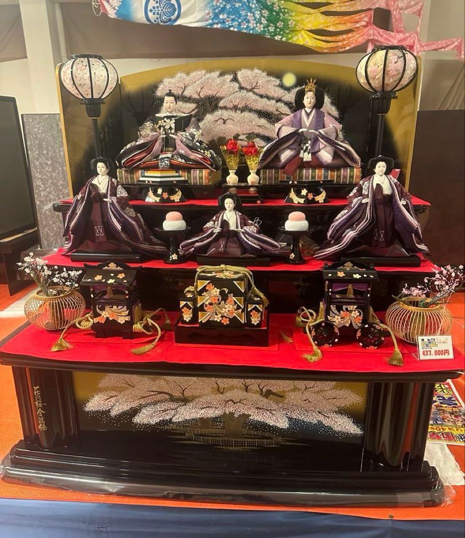 高級 三段 五人飾り 雛人形セット 荘川桜 新品未使用 雛人形＜三段飾り＞桜花｜ひな人形 | 【公式】人形のはなふさ