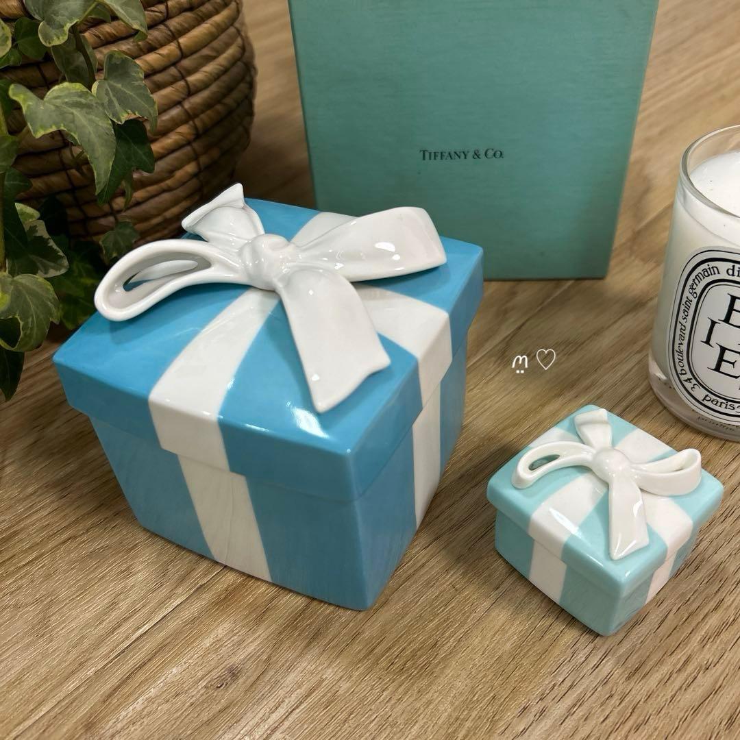 新品ティファニー ブルーボウボックス ミニ プレゼントリボン小物入れ