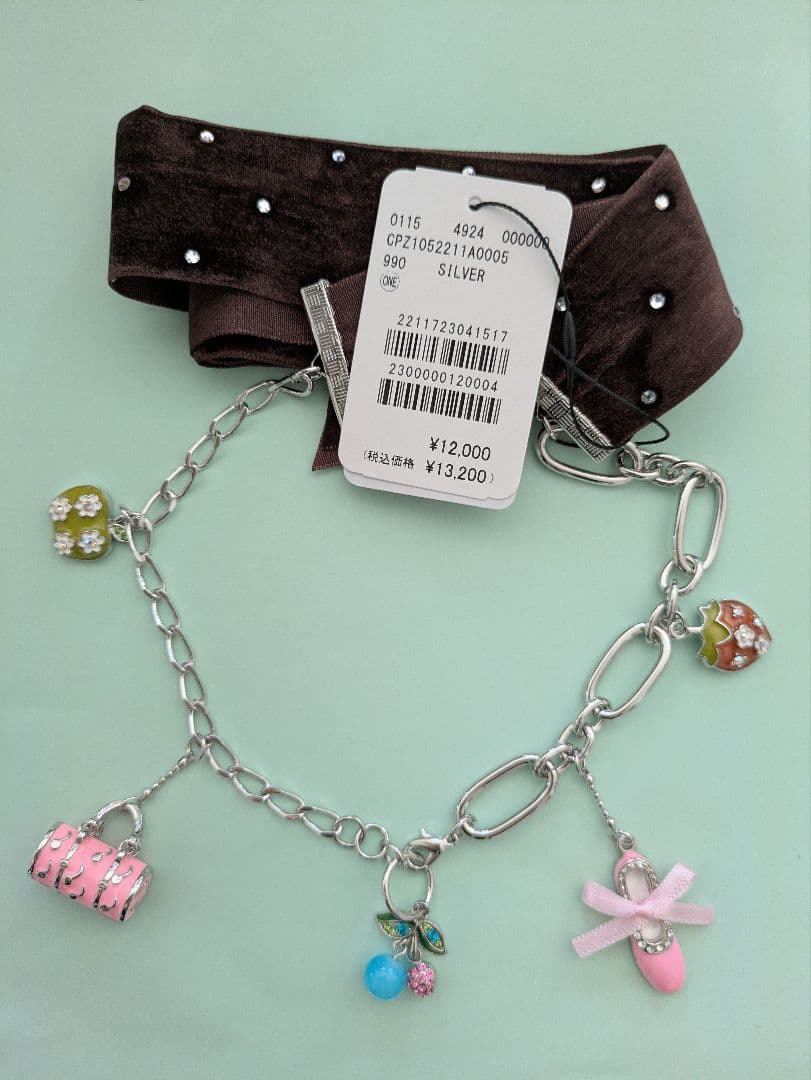 Me＋Me チャーム付きシルバーネックレス 新品未使用 silver925】ミニチャーム silverネックレス◇シルバーアクセサリー