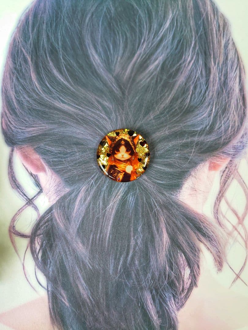 ハンドメイドレジンヘアゴム・ポニーフック・ブローチ・ネックレス♡No.239