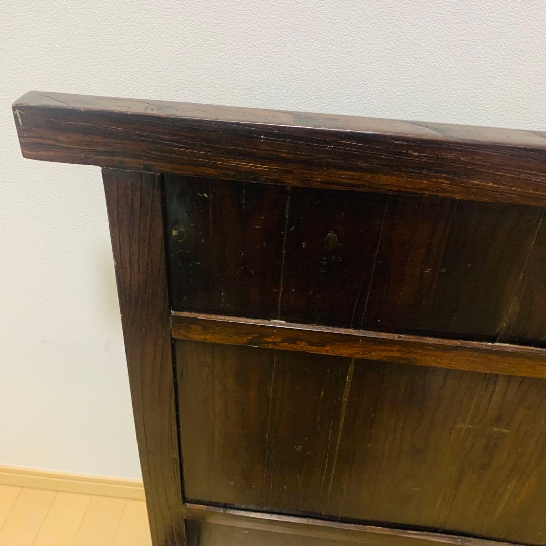 和箪笥風 衝立 パーテーション アンティーク 木製 年代物 オブジェ