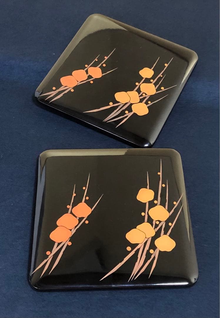 メ*7様 割引❗️《レ》輪島塗 たばね梅蒔絵 四段重 替蓋付 共箱　251201