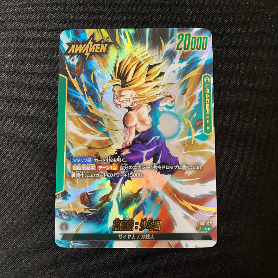 ドラゴンボールフュージョンワールド　孫悟飯:少年期　リーダー　パラレル ドラゴンボール ドラゴンボールカードゲームフュージョンワールド 孫悟