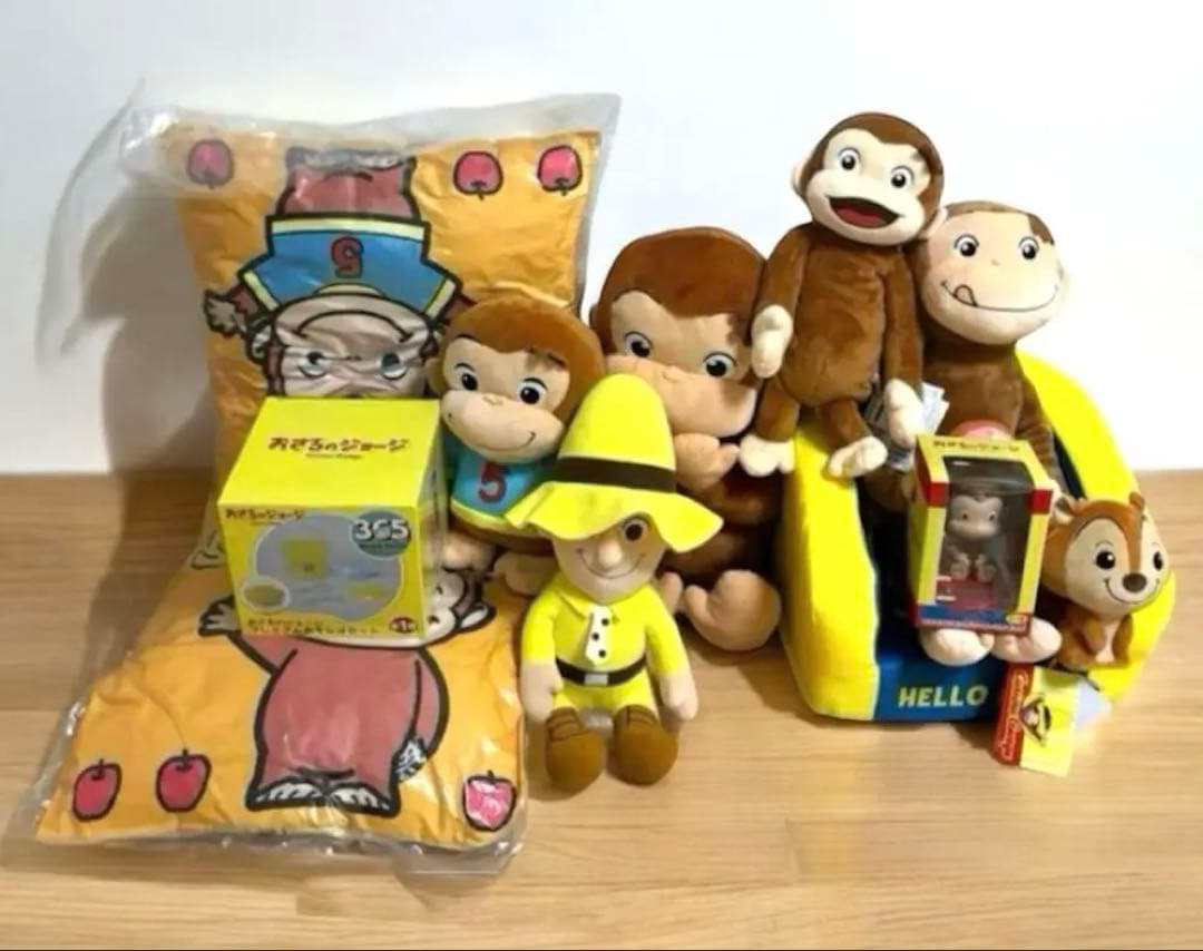 【おさるのジョージ】プライズ10種グッズセット おさるのジョージ ぬいぐるみ 表情ころころ｜タイトーの10月のおすすめ
