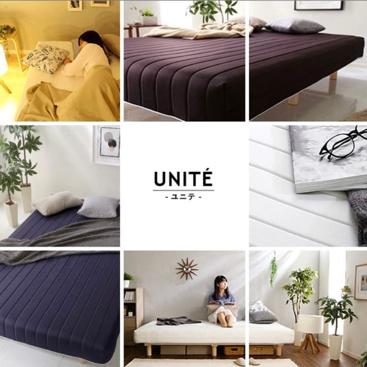 《残りわずか》Sサイズ//脚付きロールマットレス(ホワイト) ベッド  新生活