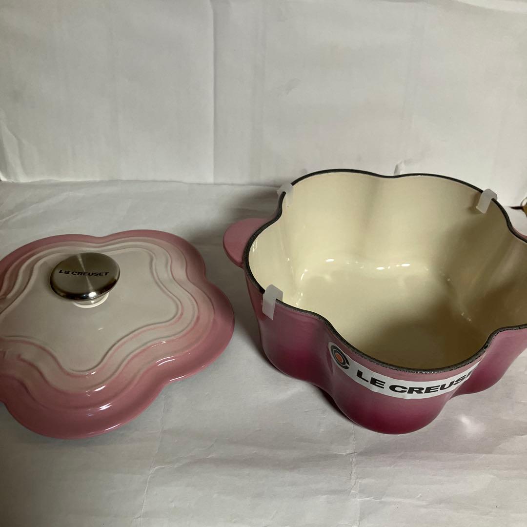 R*a様 ル・クルーゼLECREUSETココットフルール 希少ブーケピンク20セ