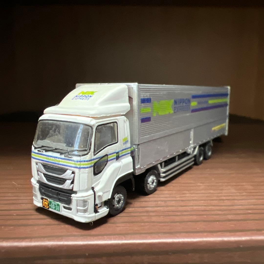 トラックコレクション　いすゞギガ　日本通運　NXカラー　低床4軸ウイングバン トラックコレクション 物流現場 ウィングバンセットE NX 日本通運
