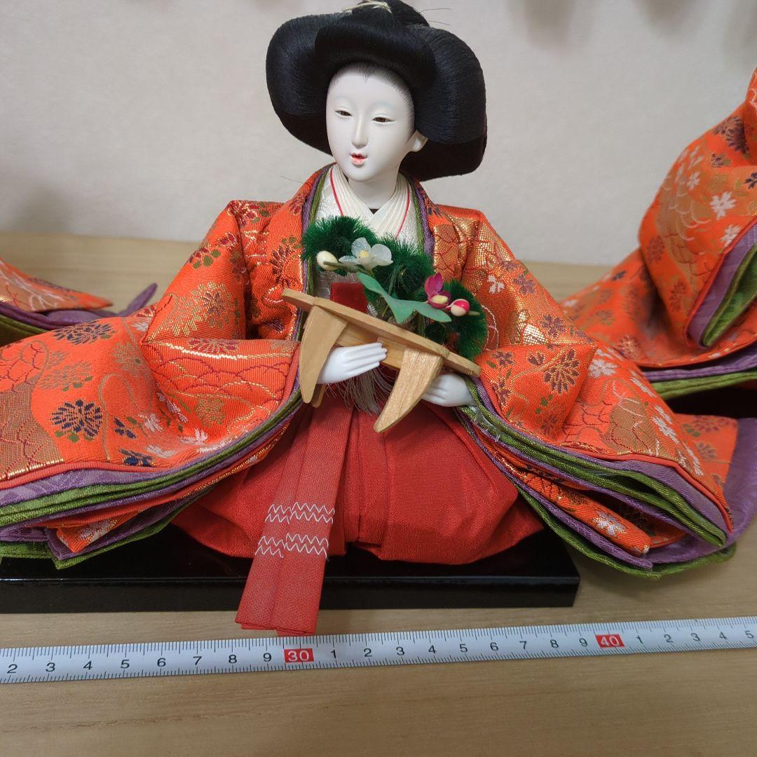 お雛様七段飾り 人形15体 桐箱入り ビンテージ