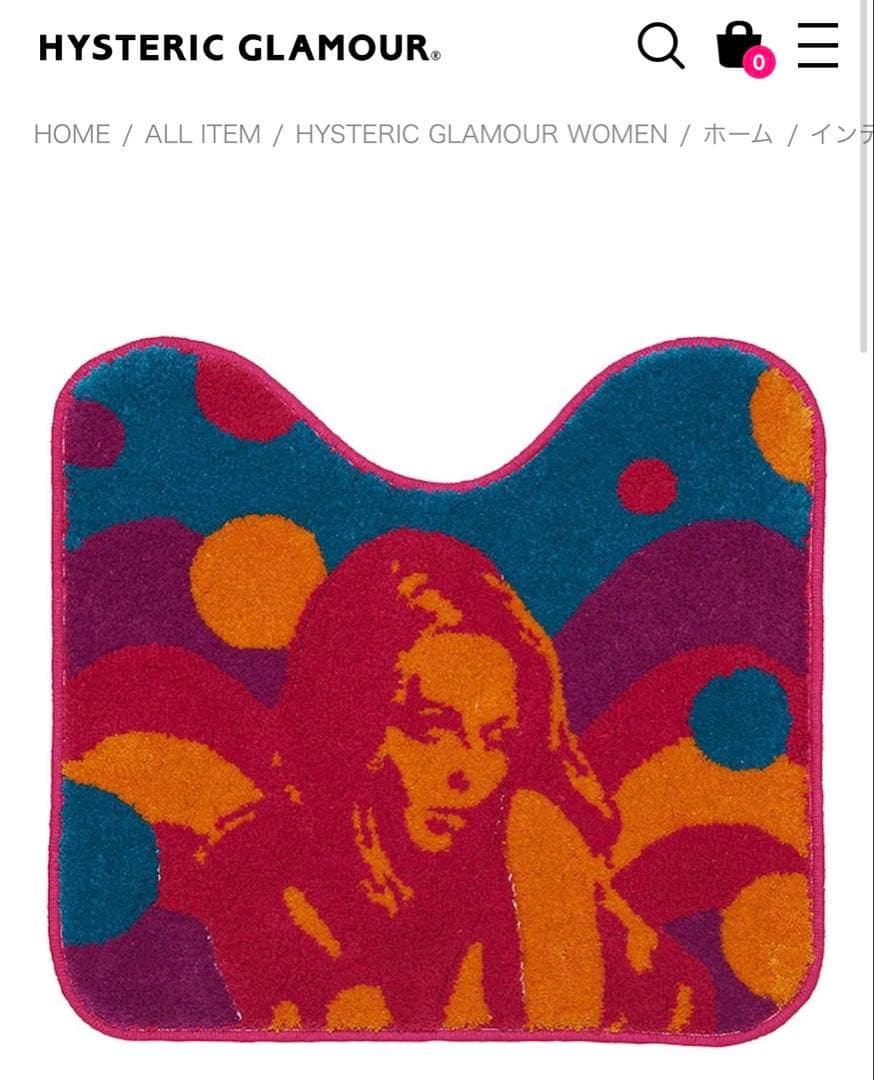 入手困難 ヒステリックグラマー HYSTERIC WOMANトイレマット - メルカリ