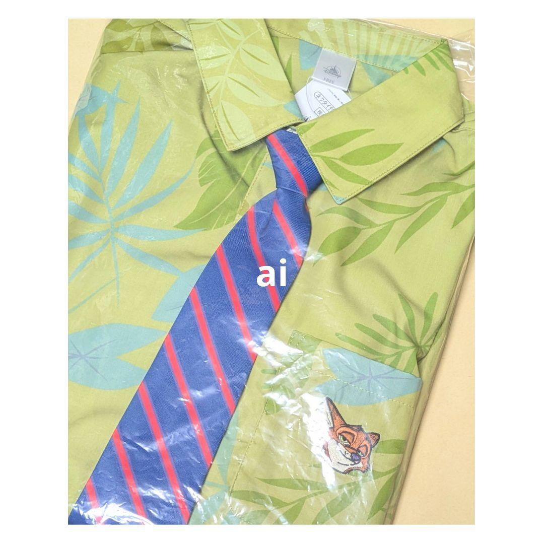 新品]ディズニー ズートピア ニック ネクタイ アロハシャツ セット