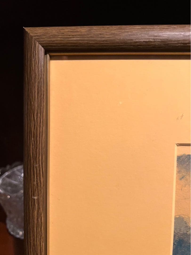 ジル・ゴリチ リトグラフ プロバンスのローズガーデン アート 額縁