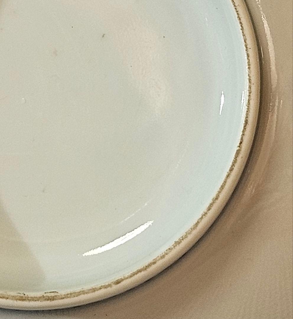 名品❗】江戸時代後期　後期鍋島　藍鍋島　染付　若松図　16.1cm 櫛高台皿