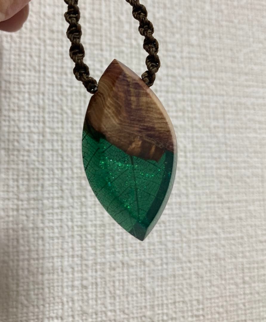 ウッドレジン リーフ 葉脈 753works