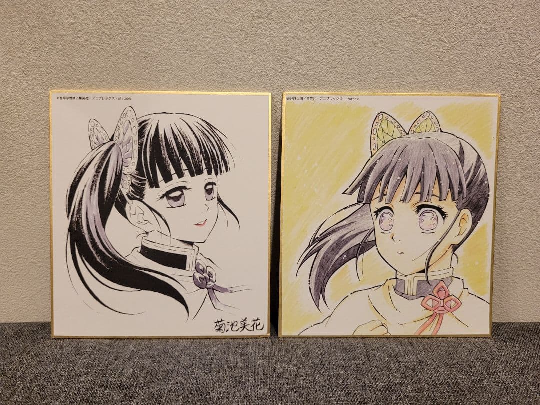 鬼滅の刃 栗花落カナヲ ミニ色紙 2枚 セット - メルカリ