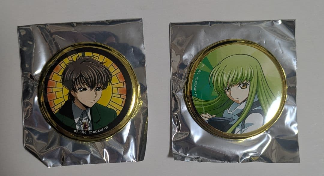 コードギアス スザク C.C. 缶バッジ 2個セット グッズ-バッチ】コードギアス 反逆のルルーシュ 描き下ろし ルルーシュ