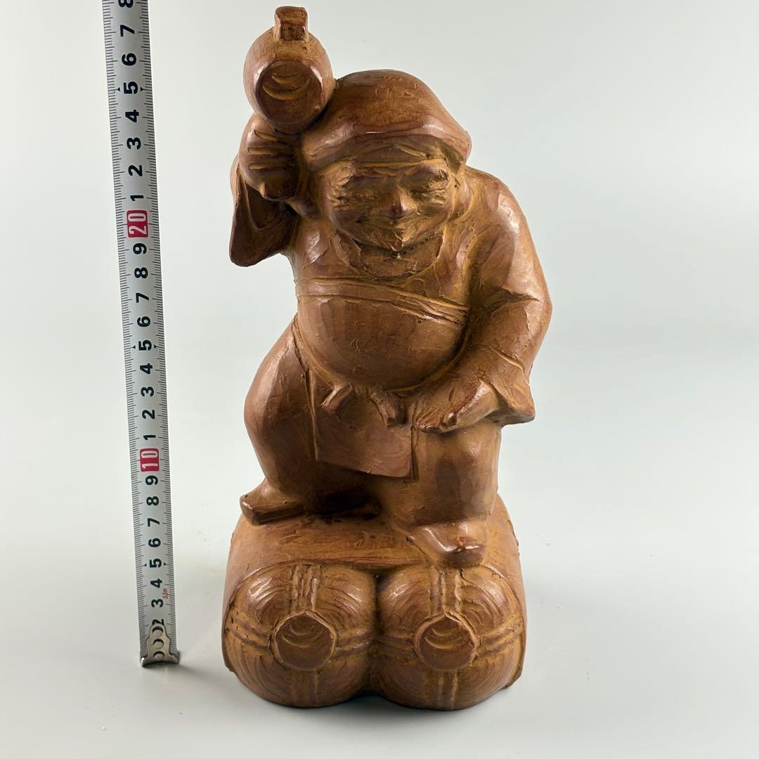 仏教美術　名工　片岡静観作　大国主　在銘　仏像