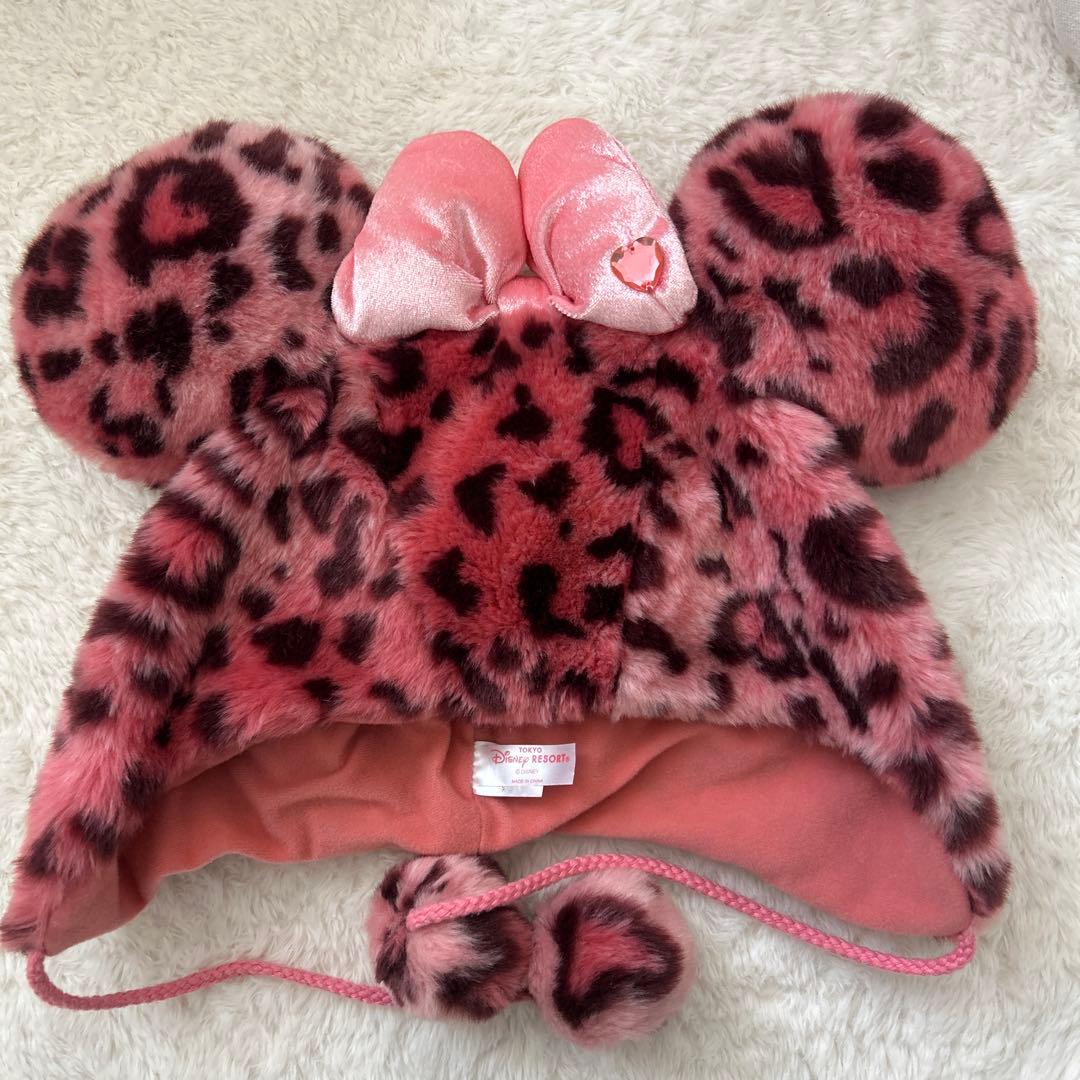 ディズニー ヒョウ柄ファンキャップ ピンク - メルカリ