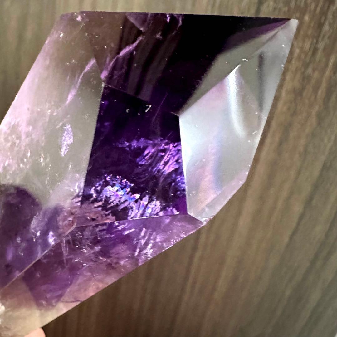 爆レア❗️ロマネサイト虹☆アメジストナチュラルポイントワンド