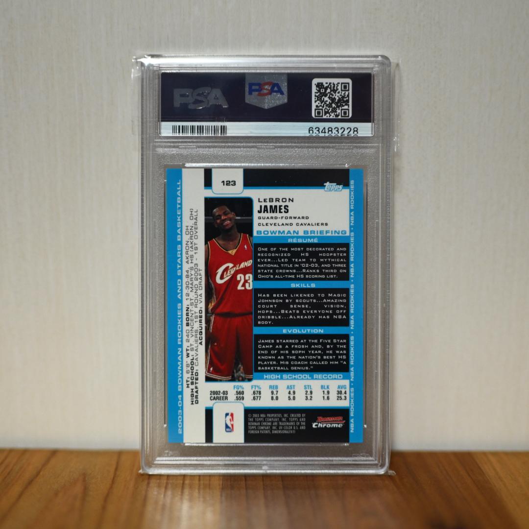 2003 Bowman Chrome RC LeBron James PSA9 - メルカリ