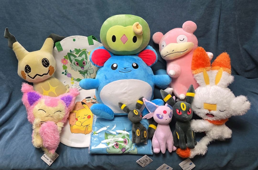 ポケモン ぬいぐるみ トートバッグ プレミアムサマーブランケット 12点セット クレーンゲーム用景品 10月より登場のプライズ（セガ