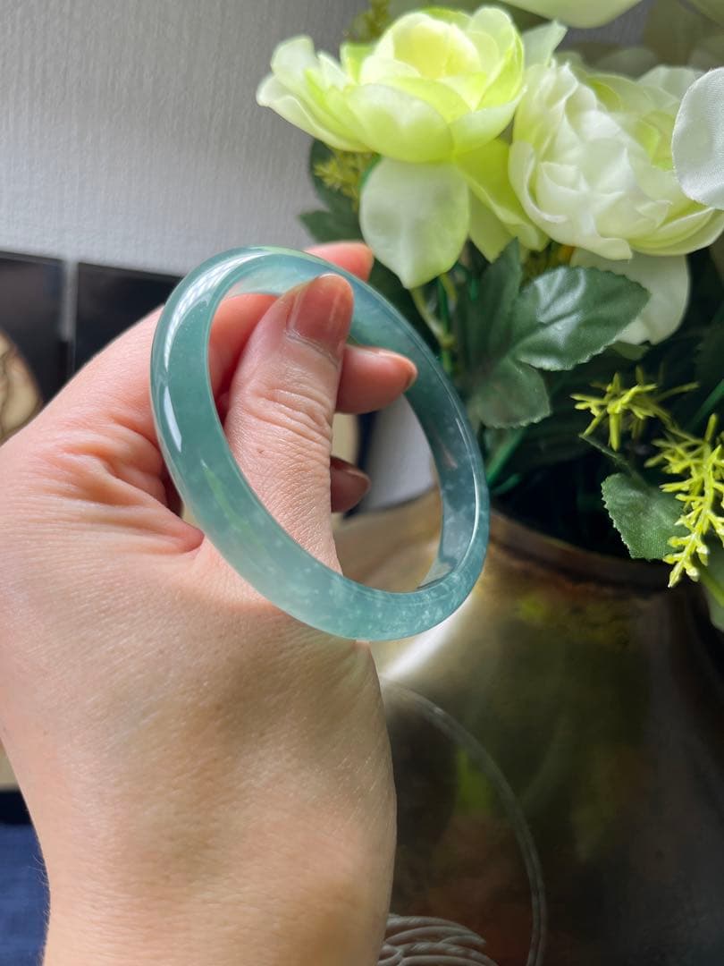 高品質‼️新入荷❣️天然A貨翡翠 完美品、雪花綿入り氷種氷晴底