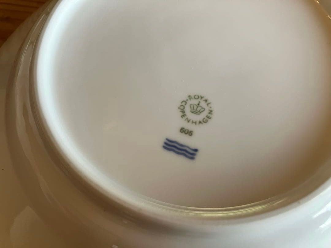 ロイヤルコペンハーゲン ホワイトフルーテッド 23.5ディーププレート×5