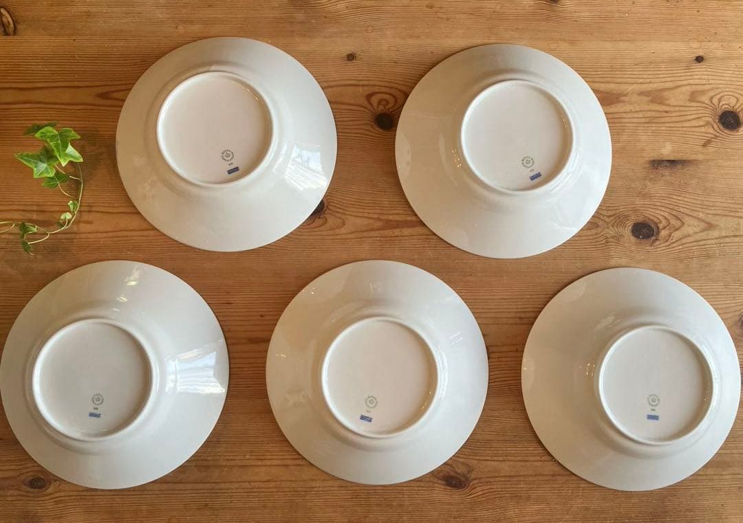 ロイヤルコペンハーゲン ホワイトフルーテッド 23.5ディーププレート×5