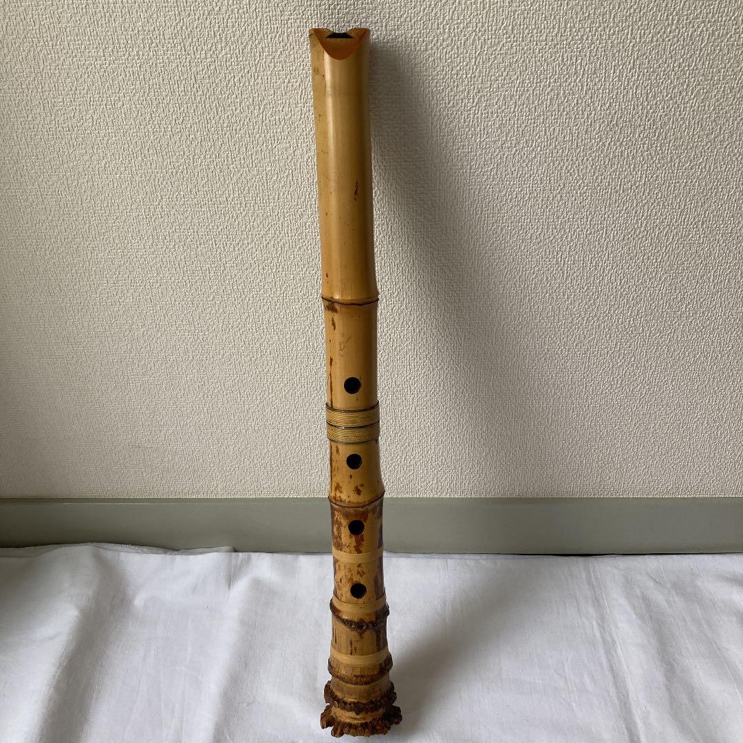 尺八大宝　45㎝・銘刻印大宝3ヶ所　ひび割れあり　NO.6