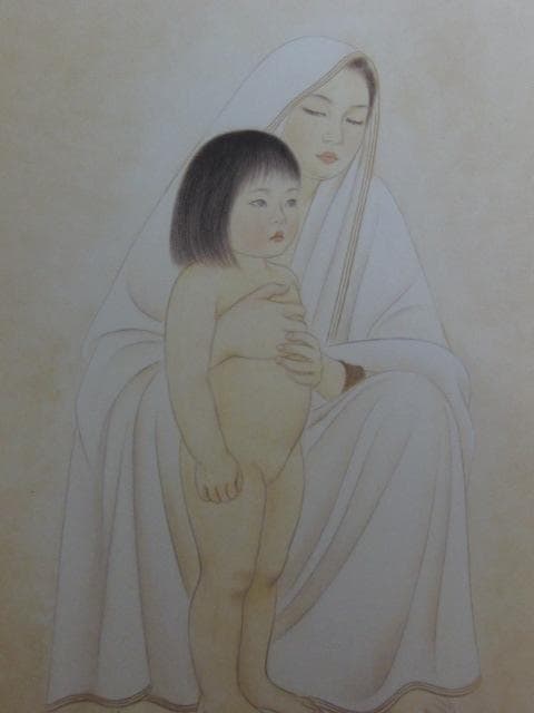 安田育代、【光風】、希少な額装用画集より、新品額装付 - メルカリ