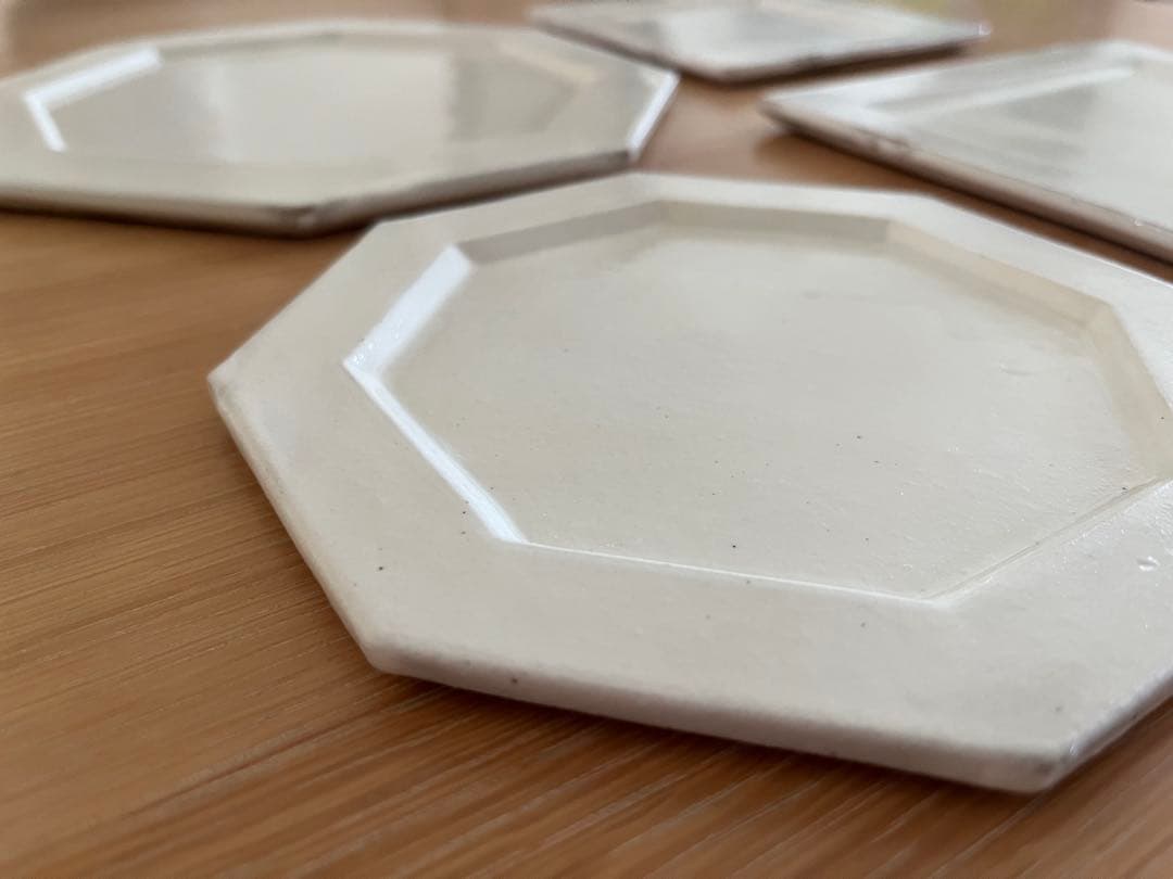 桑原哲夫　四角皿　大小2枚セット