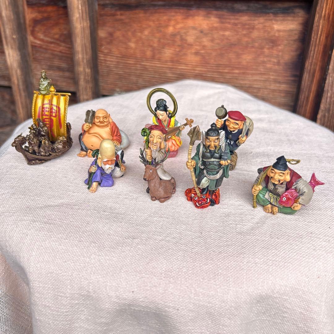 タカラ 海洋堂 福神根付 七福神 宝船 フィギュア - メルカリ