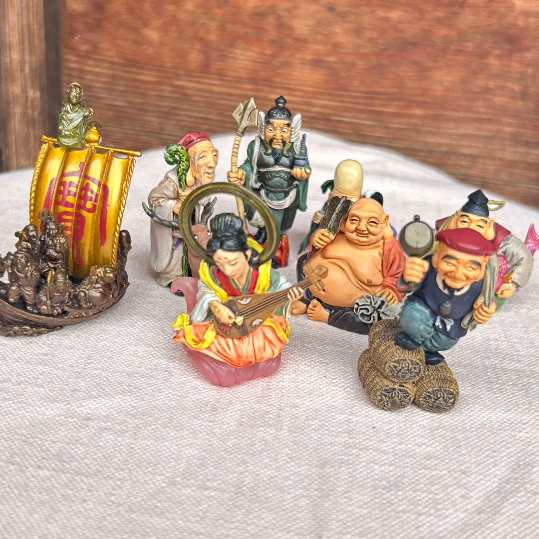 タカラ 海洋堂 福神根付 七福神 宝船 フィギュア - メルカリ