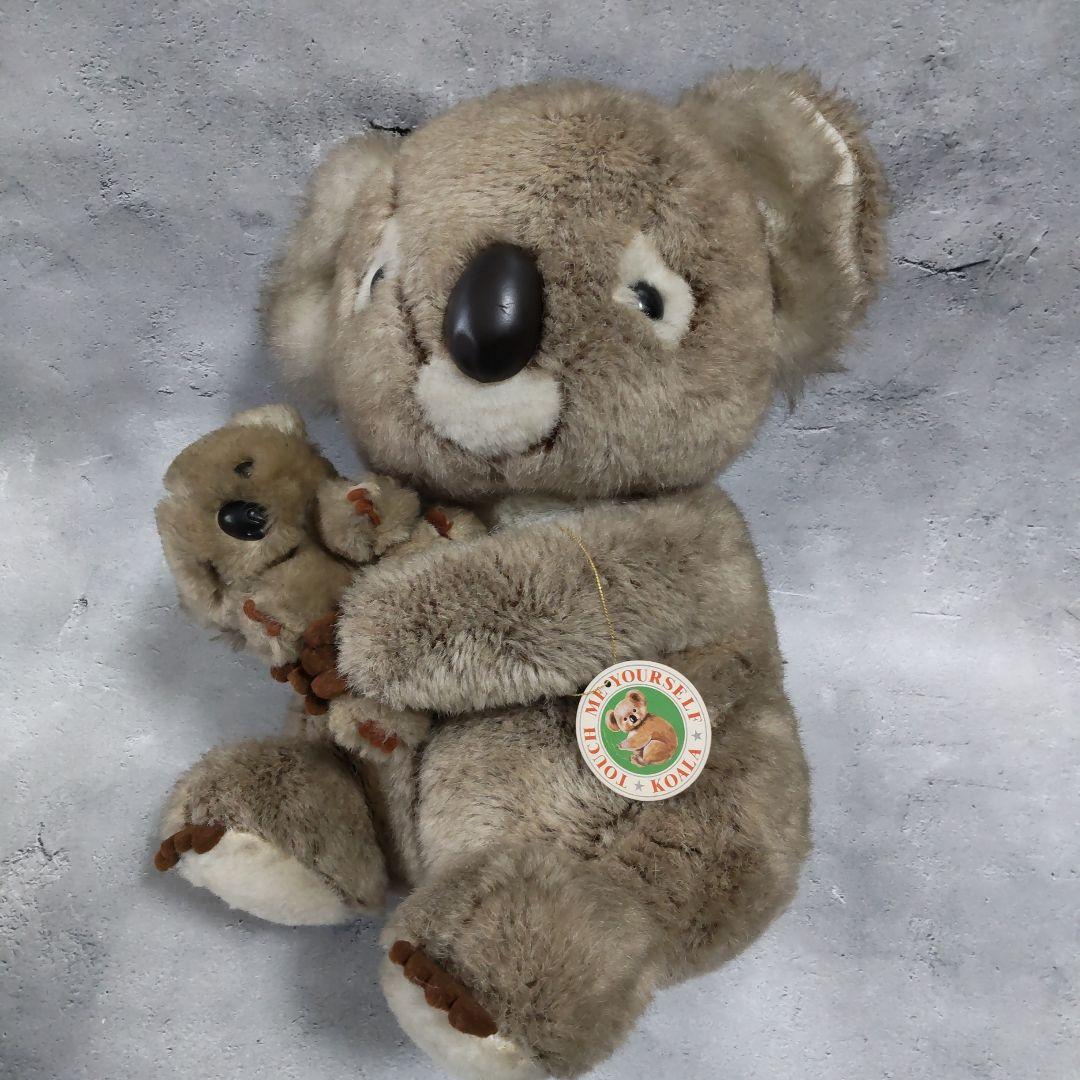 昭和レトロ】 紙タグ付き ファースト社 コアラ親子ぬいぐるみ - メルカリ