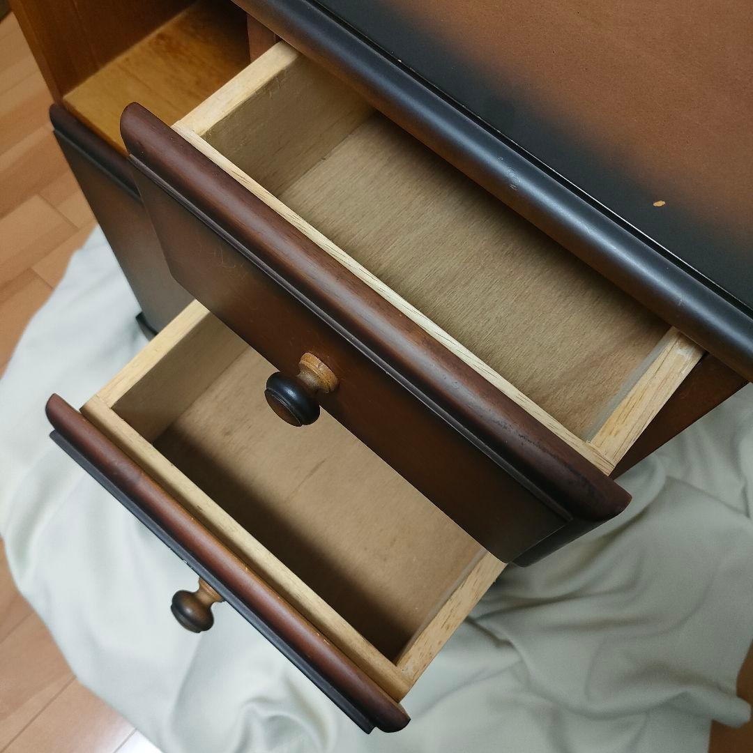 レトロヴィンテージ】木製チェスト キャビネット 電話台 収納棚