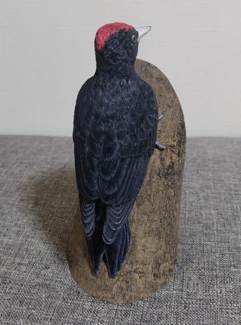 ミニバードカービング　\"クマゲラ”