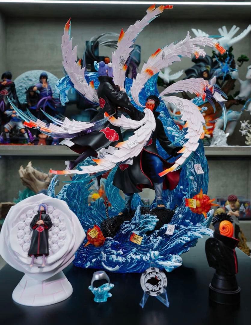 うちはオビトVS小南　フィギュア　ナルト疾風伝　NARUTO　ガレージキット ナルト 疾風伝 うちはオビト ガレージキット 塗装済み完成品