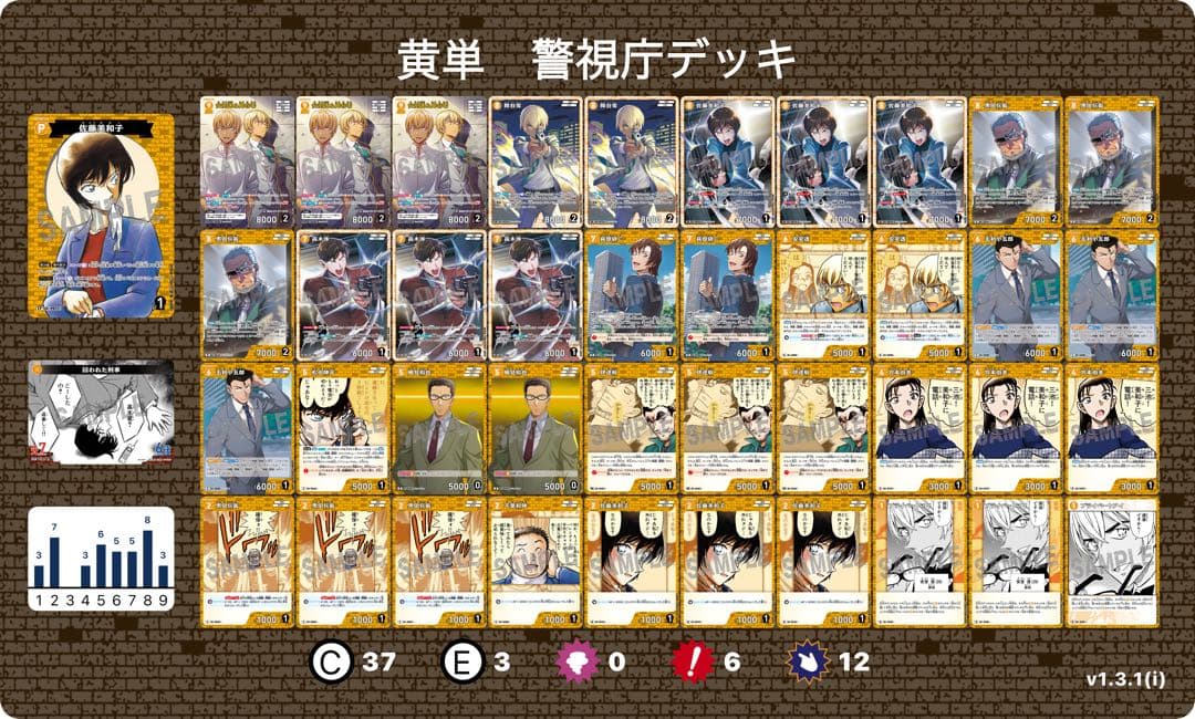 即日発送】 名探偵コナン 黄単 警視庁デッキ - メルカリ