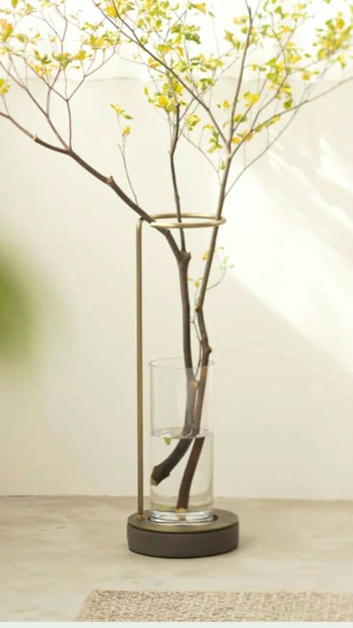 青山フラワーマーケット EDA VASE 花瓶 フラワーベース 枝専用花瓶 EDA VASE ｜ 枝ものを美しく飾る、コンパクトな花器