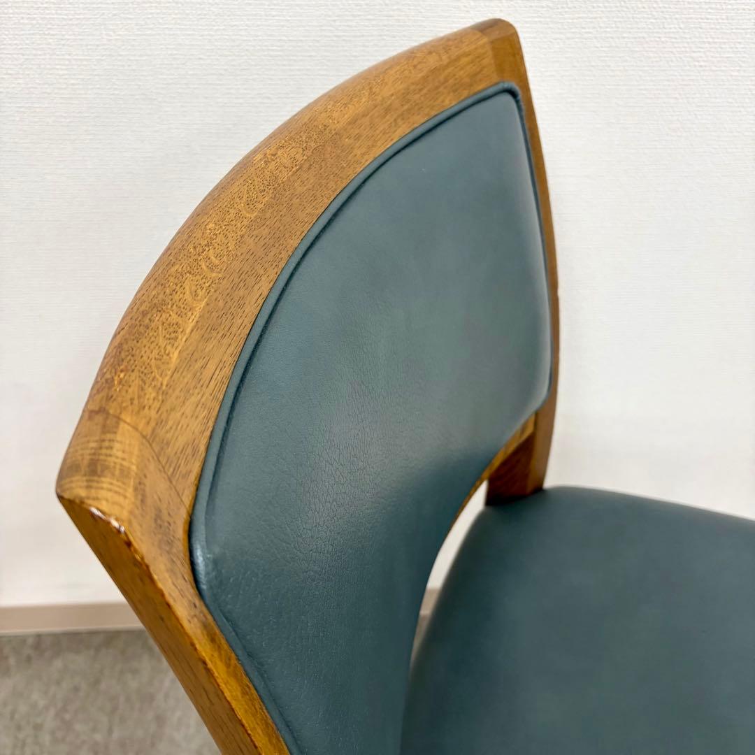 4脚 セラミクス GY ラウンドチェア オートリターン式 回転 ダイニング