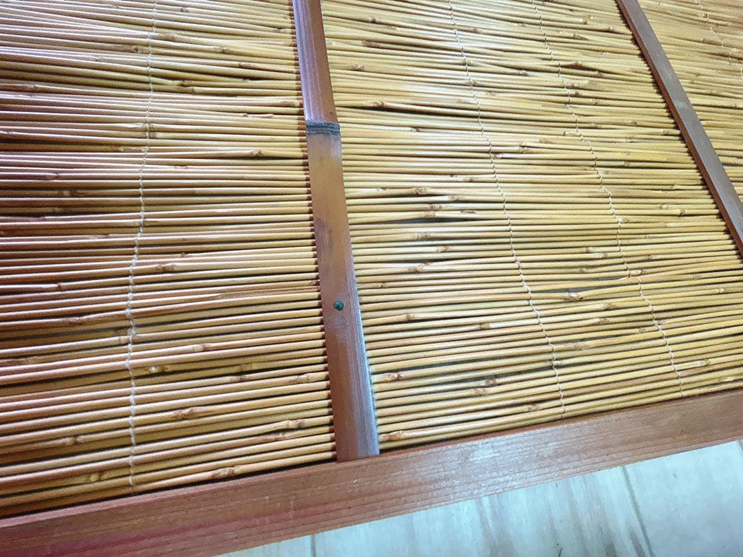 古い建具 4枚 簾戸 すど 葦戸よしど 夏障子 御簾戸