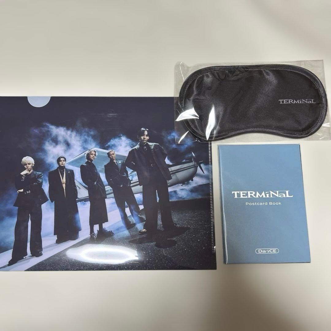 Da-iCE terminal クリアファイル、アイマスク、ポストカードブック
