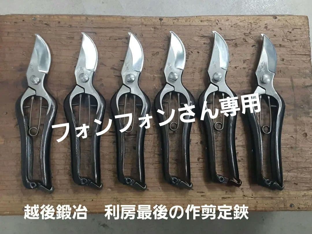 越後鍛冶利房作最後の剪定鋏 6本セット 越後鍛冶職人 利房作最後の剪定鋏 - メルカリ