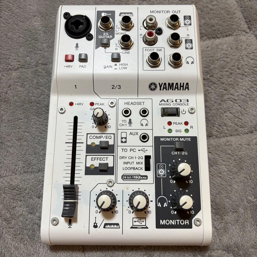 【中古】YAMAHA AG03 オーディオインターフェース ミキサー Amazon.co.jp: ヤマハ YAMAHA ウェブキャスティングミキサー